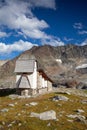 The mountain church close to Tiefenbach glacier, Austria