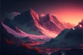 Mountain cinematic image Generative AI