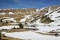 Mountain cirque with a glacial lake in the Madriu-Perafita-Claror valley