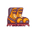 Mountain Climbing Boots Icon Royalty Free Stock Photo