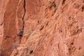 Mountain climbing rock slifee at garden of the gods colorado springs rocky mountains