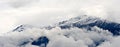 Mountain and clouds