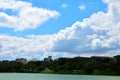 The mountain of clouds is coming Royalty Free Stock Photo