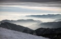 Mountain, clouds and horizons - view from Velka Fatra
