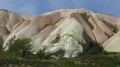 Mountain Coloured by Minerals in Cappadocia