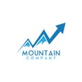 Mountain company graphic design template vector