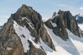 Mountain Cook Peak with snow cover, New Zealand