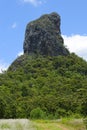 Mountain Coonowrin in Glass House Mountains region in Queensland Royalty Free Stock Photo