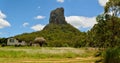 Mountain Coonowrin in Glass House Mountains region in Queensland Royalty Free Stock Photo