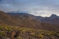 Mountain covered in clouds