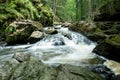 Mountain creek doubrava slow shutter speed Royalty Free Stock Photo