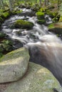 Mountain creek in the national park Sumava-Czech Republic Royalty Free Stock Photo