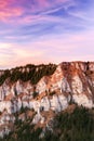 Mountain crest with spectacular sky Royalty Free Stock Photo