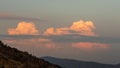 Mountain and Crimson Clouds