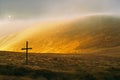 Mountain and cross