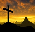 Mountain cross Royalty Free Stock Photo