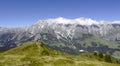 Mountain cross in front of the Hochkoenig mountain