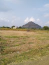 Mountain Daulatabad fort view from distance