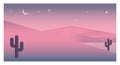 Mountain desert panoramic landscape vector Royalty Free Stock Photo