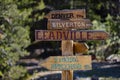 Mountain Directional Sign