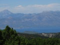 mountain dirfy and kserovouni from mount.parnitha national park, Greece