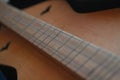 Macro, Soft Focus Detail of a Mountain Dulcimer