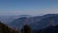 Mountain Everest peak and forest scene