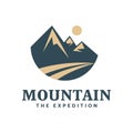 Mountain the expedition, explorer, logo, badge