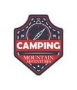 Mountain extreme adventures vintage isolated badge