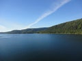 Mountain Filled horizon on the pacific ocean. Inside passage Alaska Royalty Free Stock Photo