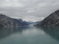 Mountain Filled horizon on the pacific ocean. Inside passage Alaska Royalty Free Stock Photo