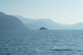 Mountain fjord sea view, Norway Royalty Free Stock Photo