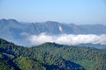 Mountain and fog Royalty Free Stock Photo