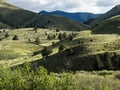 Mountain foothills in spring Royalty Free Stock Photo