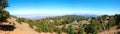 Mountain forest landscape, Troodos nature trail, Cyprus. View from peak Olimbos