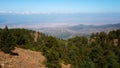 Mountain forest landscape, Troodos nature trail, Cyprus. View from peak Olimbos