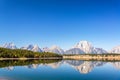 Mountain and Forest Reflection Royalty Free Stock Photo