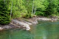 Mountain forest river landscape Royalty Free Stock Photo