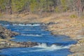 Mountain Fork River winding through Beavers Bend State Park in Broken Bow, Oklahoma