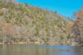 Mountain Fork River winding through Beavers Bend State Park in Broken Bow, Oklahoma