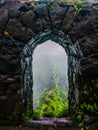 The Mountain Fort window Royalty Free Stock Photo