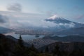 Mountain Fuji with cloud