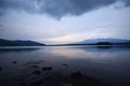 The mountain Fuji at dawn with lake reflection Royalty Free Stock Photo