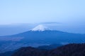 Mountain Fuji and Fujiyoshida town seen from Mountain Mitsutoge