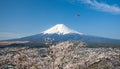 Mountain Fuji and sakura cherry blossom in Japan spring season Royalty Free Stock Photo