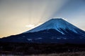 Mountain Fuji Sunrise Royalty Free Stock Photo