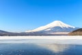 Mountain Fuji winter from Lake Yamanaka.