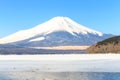 Mountain Fuji winter from Lake Yamanaka.