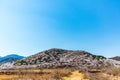 Mountain full of peach blossoms in spring Royalty Free Stock Photo