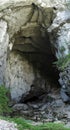 Mountain gate in Cetatile Ponorului in Bihor carst mountains in Apuseni in Romania